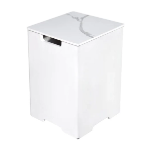 אלמנטי - כיסוי מיכל גז מרובע לבן פורצלן