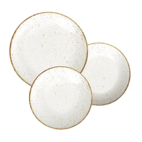 Tramontina - סט צלחות פורצלן 12 חלקים RUSTIC BROWN