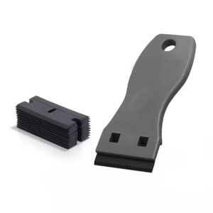 ידית סכין בטיחותית מפלסטיק לגירוד משטחים + 10 סכינים להחלפה